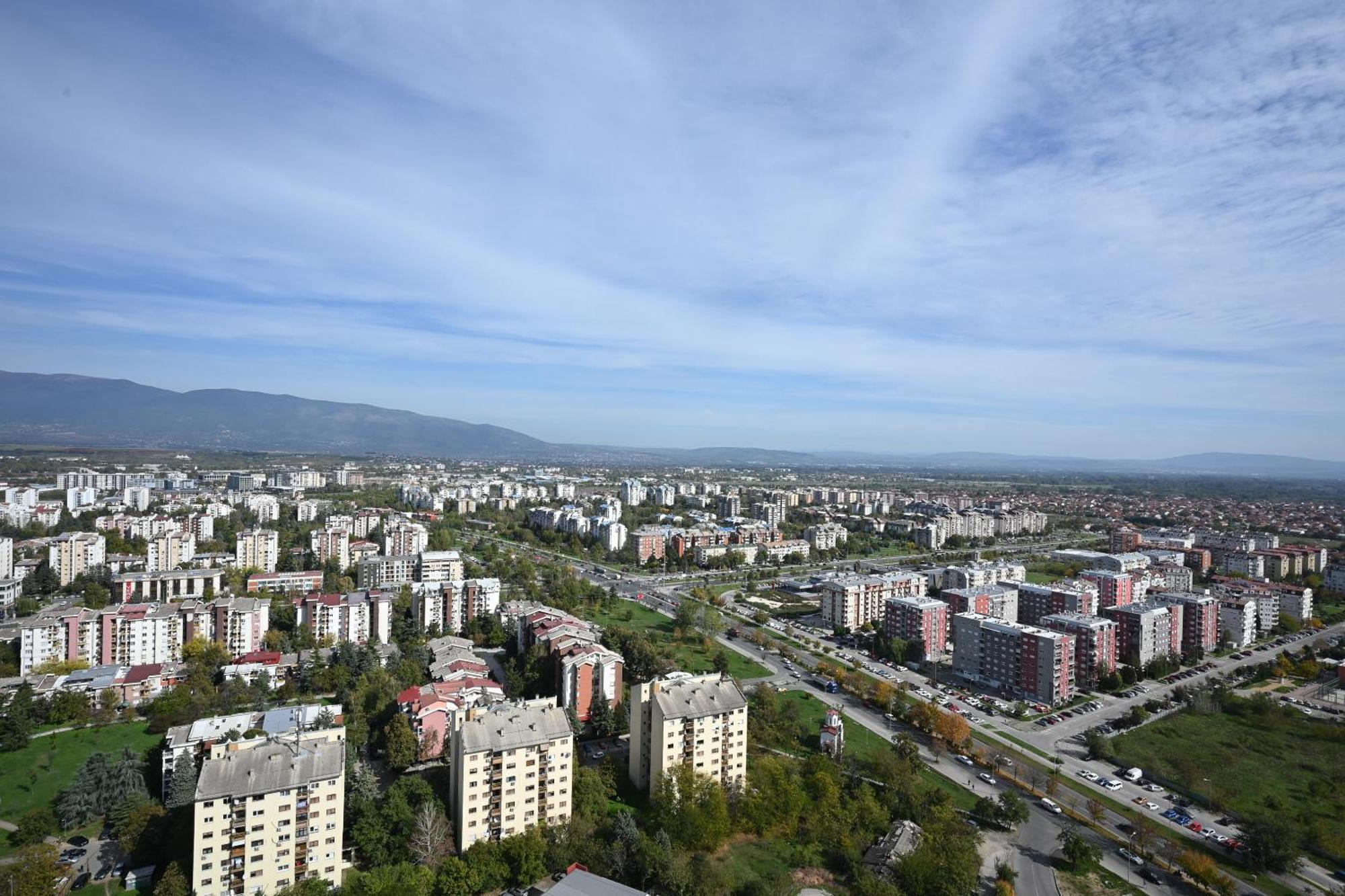 Alfred Sky Smart Apartment 29Th Spa Included Skopje Exterior foto